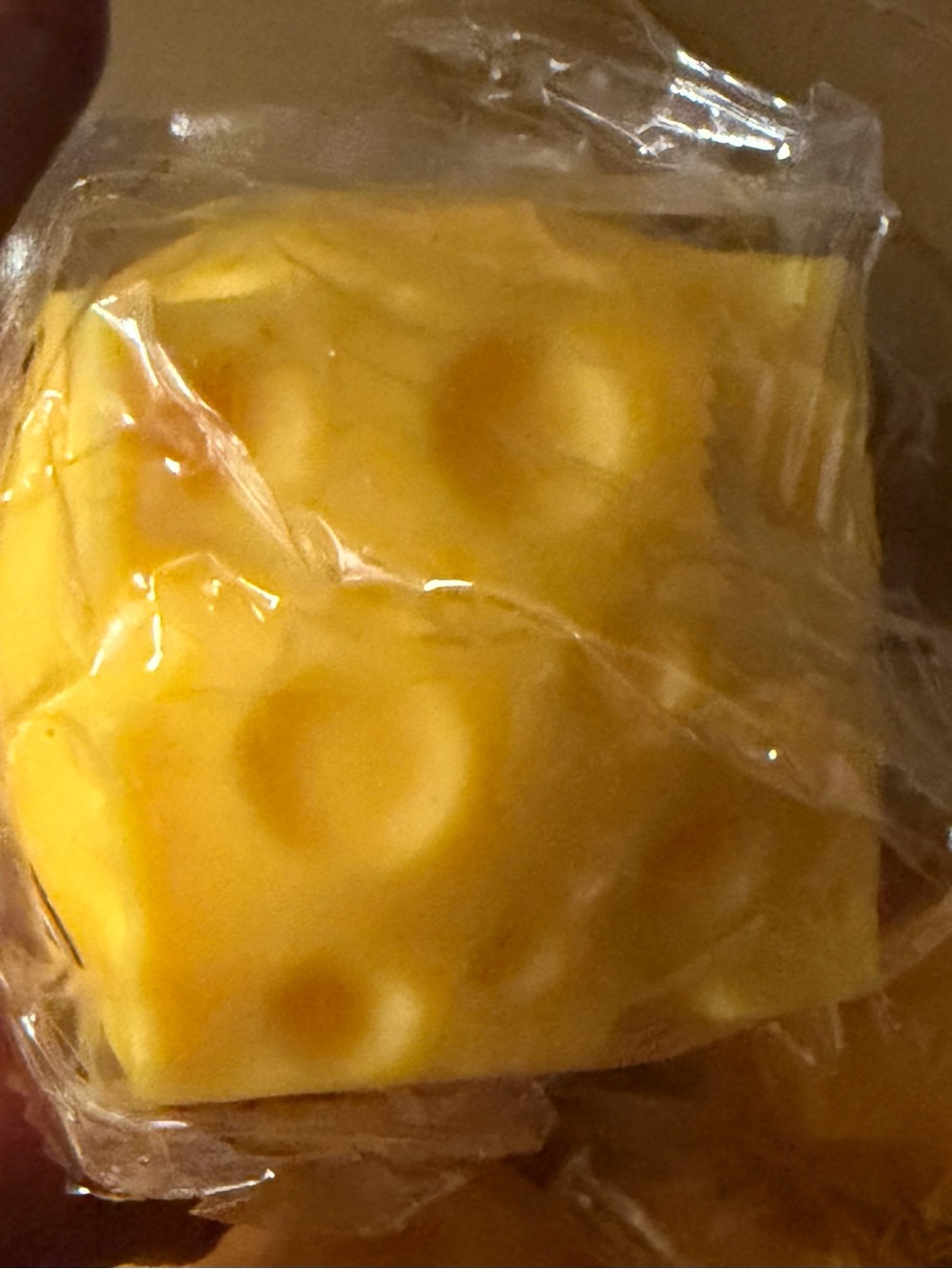 Cheese Sensory Squeezable Toy - Orange